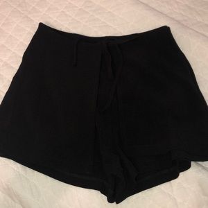 black shorts